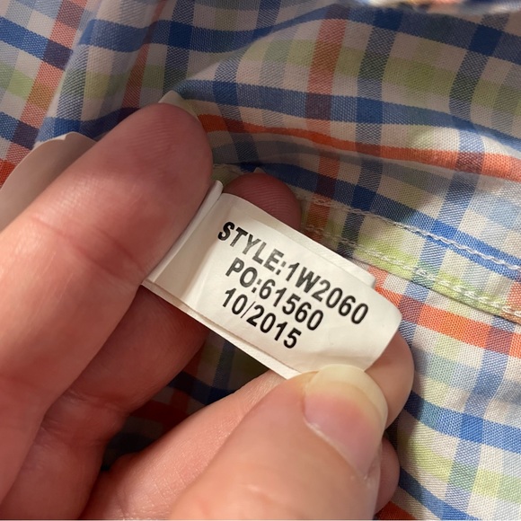 Vineyard Vines by Shep & Ian Whale Shirt Cotton Plaid Button Down Men's Size L - Picture 10 of 11